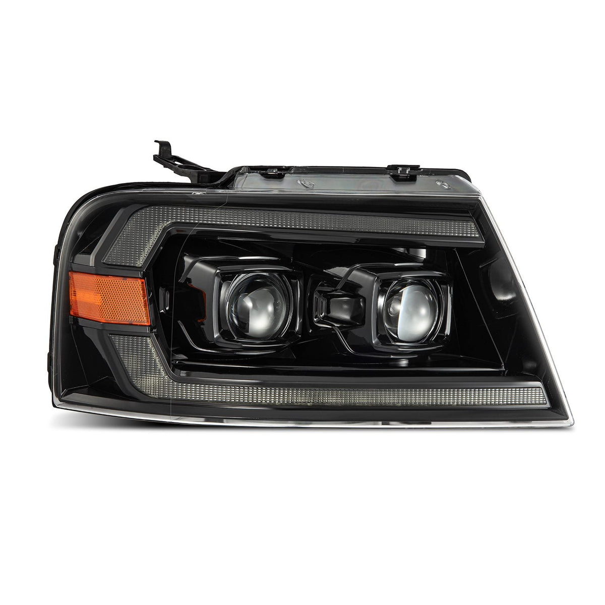 04-08 Ford F150 / 06-08 Lincoln Mark LT LUXX-Series LED Projector Headlights Alpha-Black - view 2