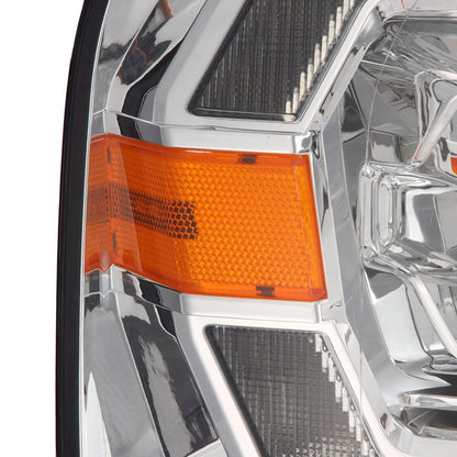04-08 Ford F150 / 06-08 Lincoln Mark LT LUXX-Series LED Projector Headlights Chrome - view 3