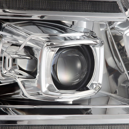 04-08 Ford F150 / 06-08 Lincoln Mark LT LUXX-Series LED Projector Headlights Chrome - view 4