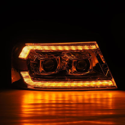 04-08 Ford F150 / 06-08 Lincoln Mark LT LUXX-Series LED Projector Headlights Chrome - view 7