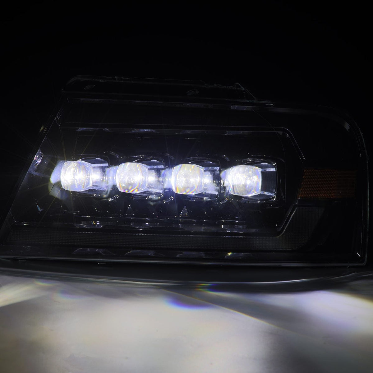 04-08 Ford F150 / 06-08 Lincoln Mark LT NOVA-Series LED Projector Headlights Alpha-Black - view 7