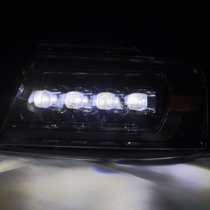 04-08 Ford F150 / 06-08 Lincoln Mark LT NOVA-Series LED Projector Headlights Alpha-Black - view 7