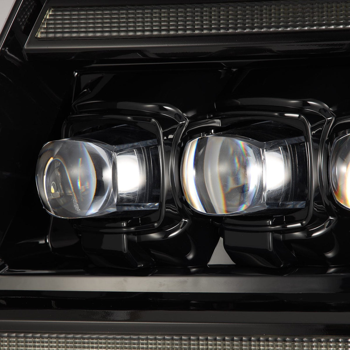 04-08 Ford F150 / 06-08 Lincoln Mark LT NOVA-Series LED Projector Headlights Alpha-Black - view 3
