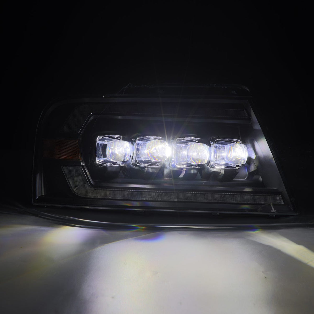 04-08 Ford F150 / 06-08 Lincoln Mark LT NOVA-Series LED Projector Headlights Black - view 9