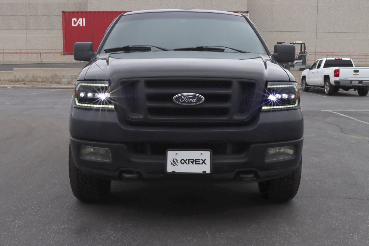04-08 Ford F150 / 06-08 Lincoln Mark LT NOVA-Series LED Projector Headlights Black - view 15