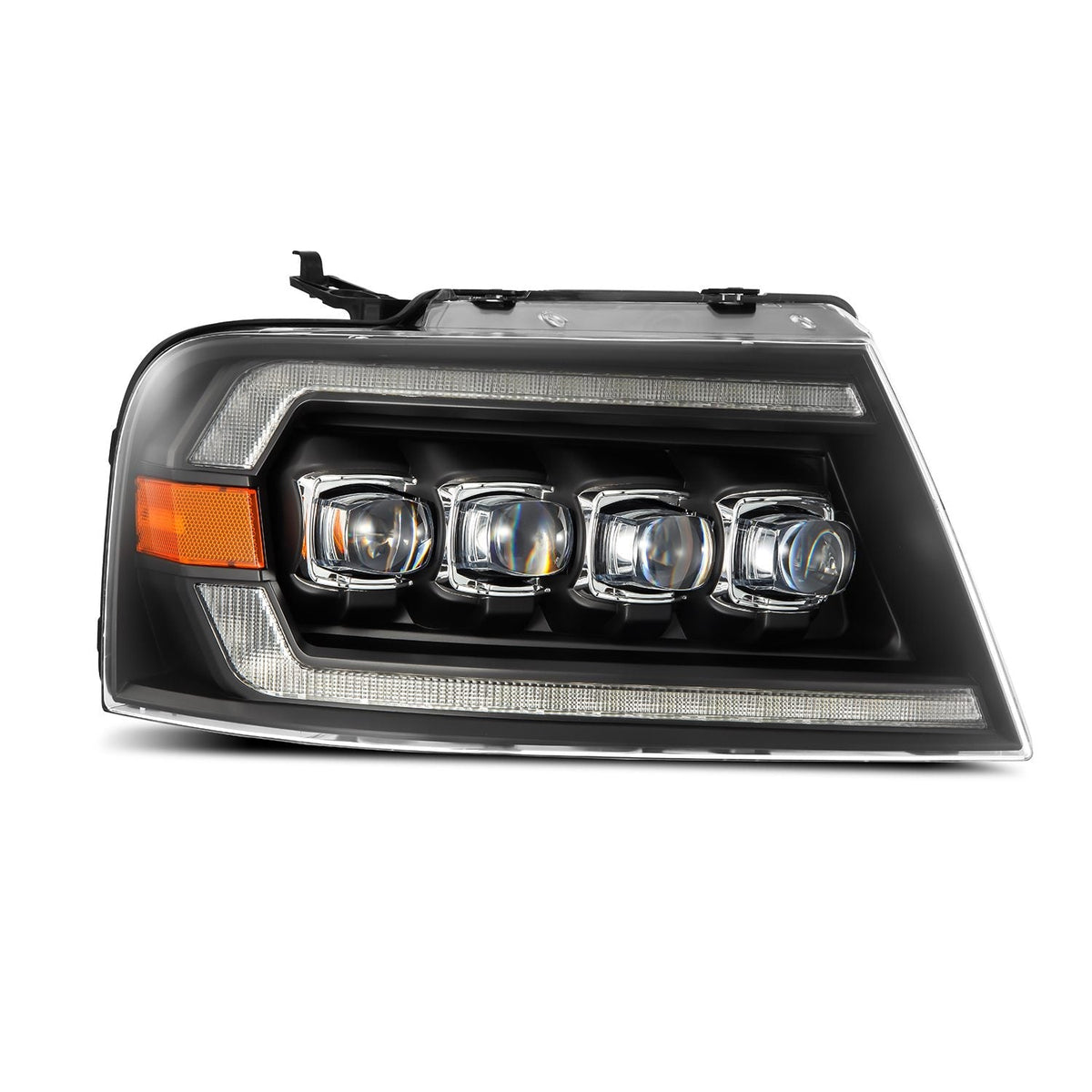 04-08 Ford F150 / 06-08 Lincoln Mark LT NOVA-Series LED Projector Headlights Black - view 2