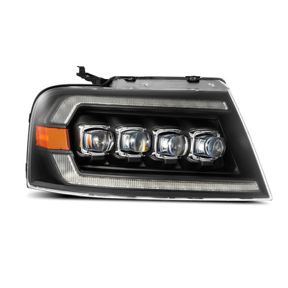 04-08 Ford F150 / 06-08 Lincoln Mark LT NOVA-Series LED Projector Headlights Black - view 2