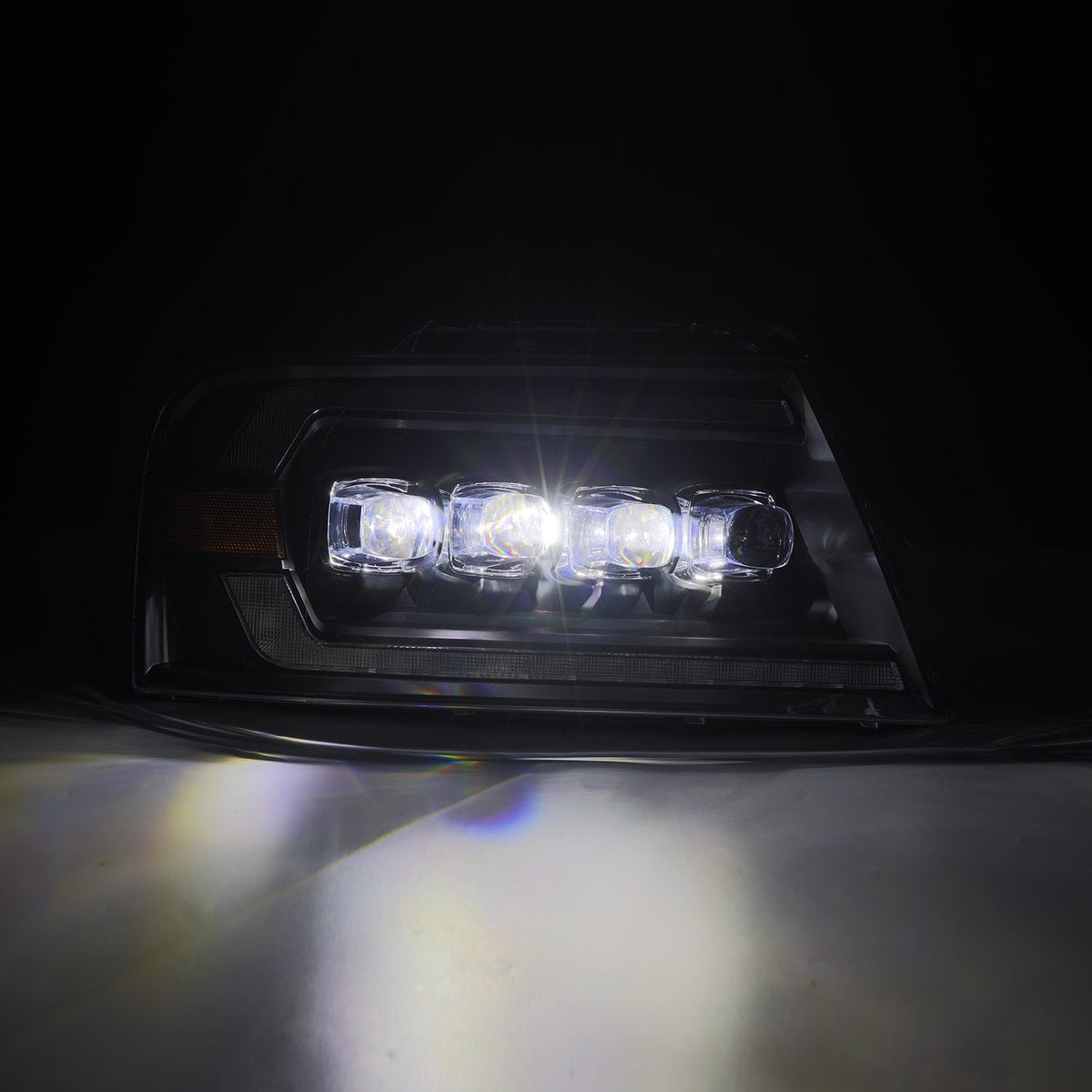 04-08 Ford F150 / 06-08 Lincoln Mark LT NOVA-Series LED Projector Headlights Black - view 8