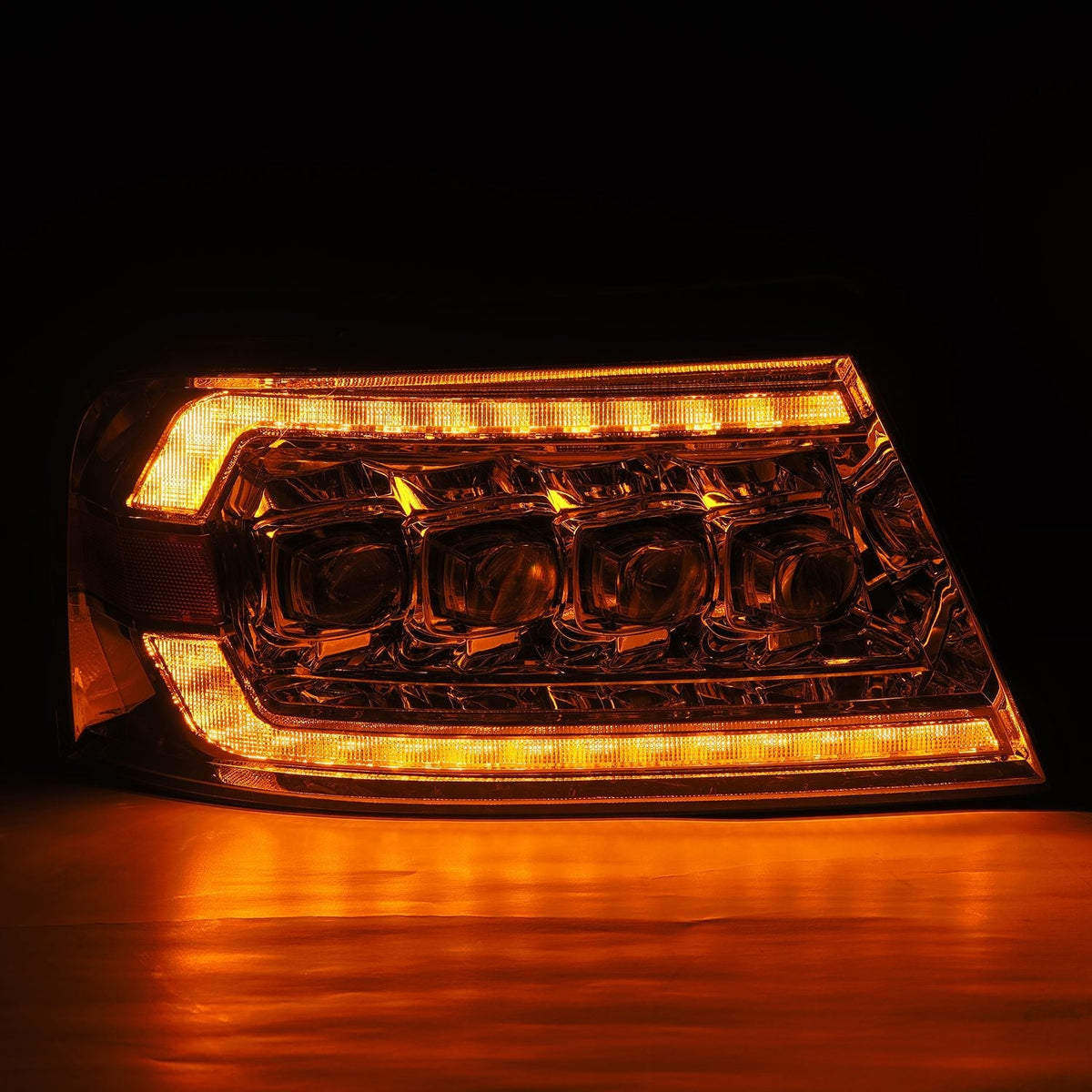04-08 Ford F150 / 06-08 Lincoln Mark LT NOVA-Series LED Projector Headlights Chrome - view 7