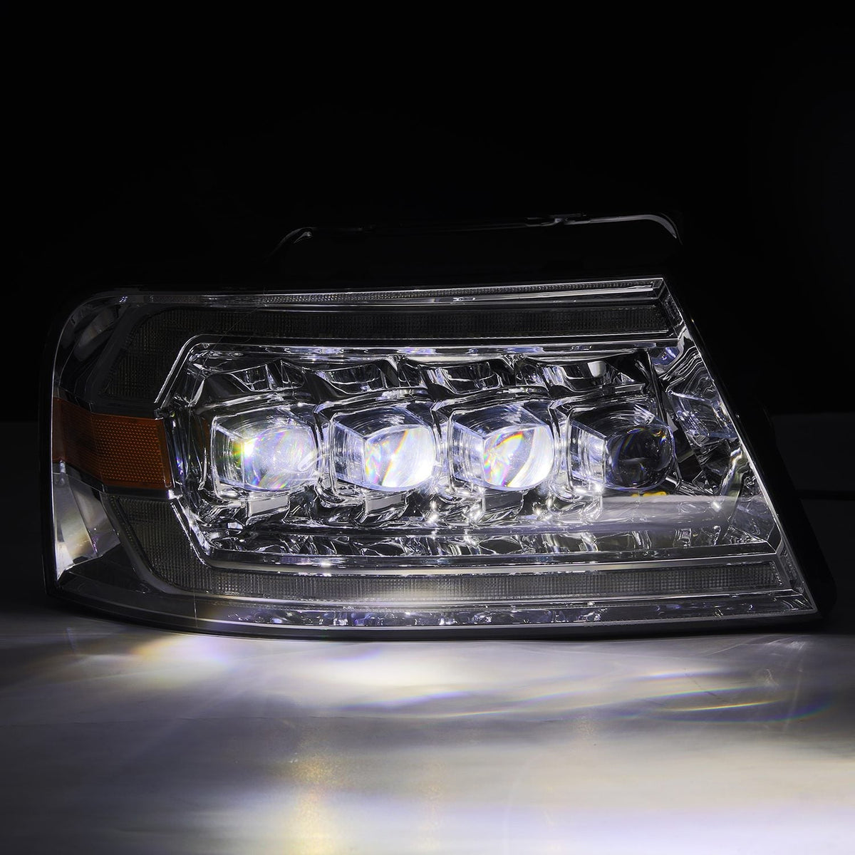 04-08 Ford F150 / 06-08 Lincoln Mark LT NOVA-Series LED Projector Headlights Chrome - view 9