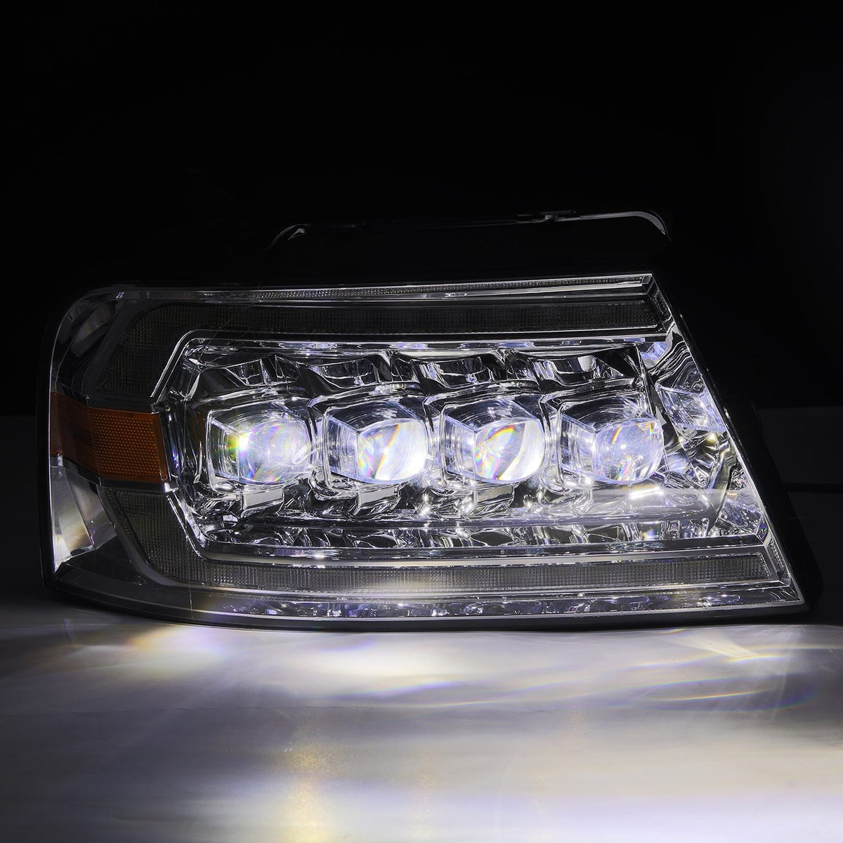 04-08 Ford F150 / 06-08 Lincoln Mark LT NOVA-Series LED Projector Headlights Chrome - view 8