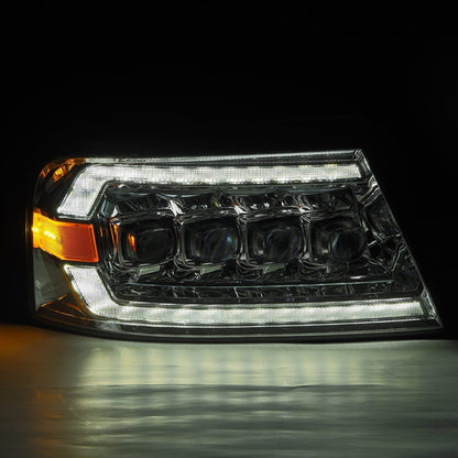 04-08 Ford F150 / 06-08 Lincoln Mark LT NOVA-Series LED Projector Headlights Chrome - view 6