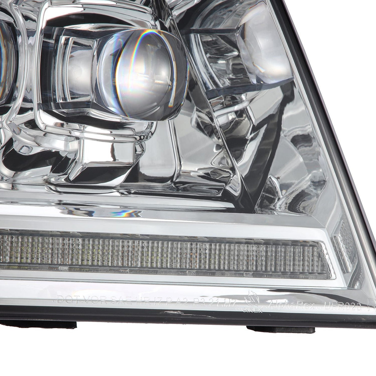 04-08 Ford F150 / 06-08 Lincoln Mark LT NOVA-Series LED Projector Headlights Chrome - view 13