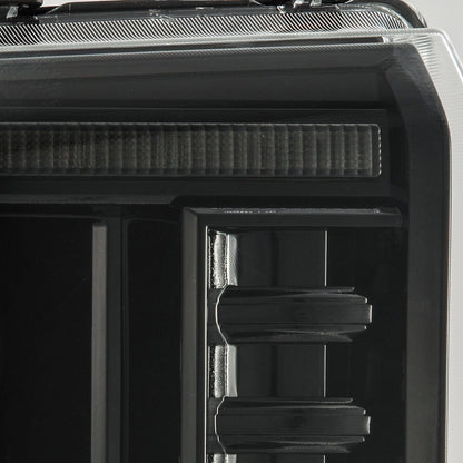 05-07 Ford Super Duty/Excursion LUXX-Series LED Projector Headlights Alpha-Black - view 10