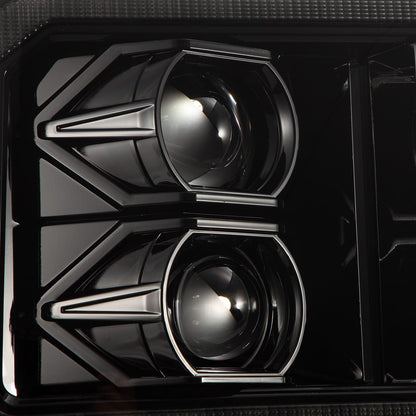 05-07 Ford Super Duty/Excursion LUXX-Series LED Projector Headlights Alpha-Black - view 8