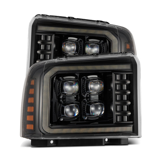 05-07 Ford Super Duty/Excursion NOVA-Series LED Projector Headlights Alpha-Black - view 1