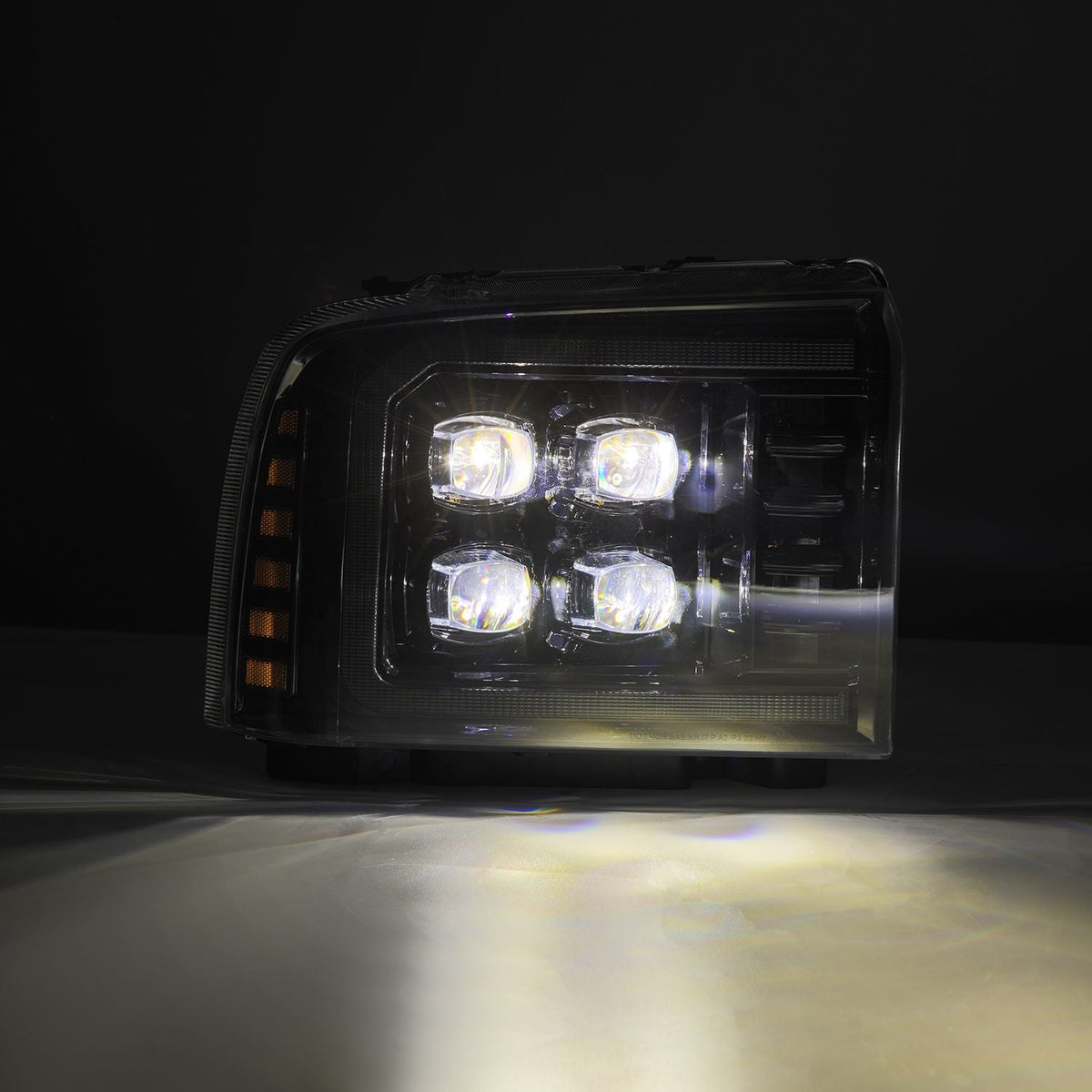 05-07 Ford Super Duty/Excursion NOVA-Series LED Projector Headlights Alpha-Black - view 8