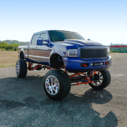 05-07 Ford Super Duty/Excursion NOVA-Series LED Projector Headlights Alpha-Black - view 2