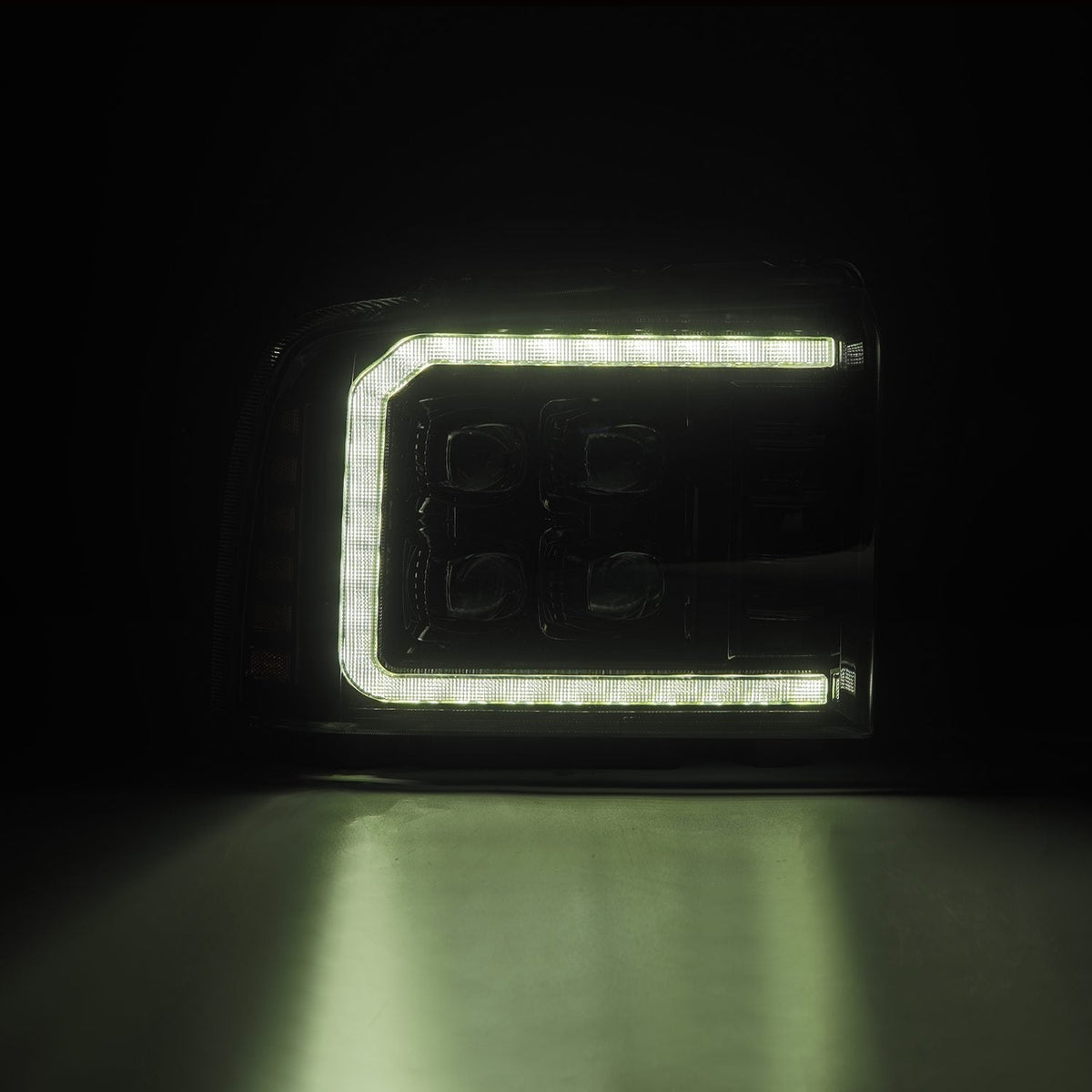 05-07 Ford Super Duty/Excursion NOVA-Series LED Projector Headlights Alpha-Black - view 6