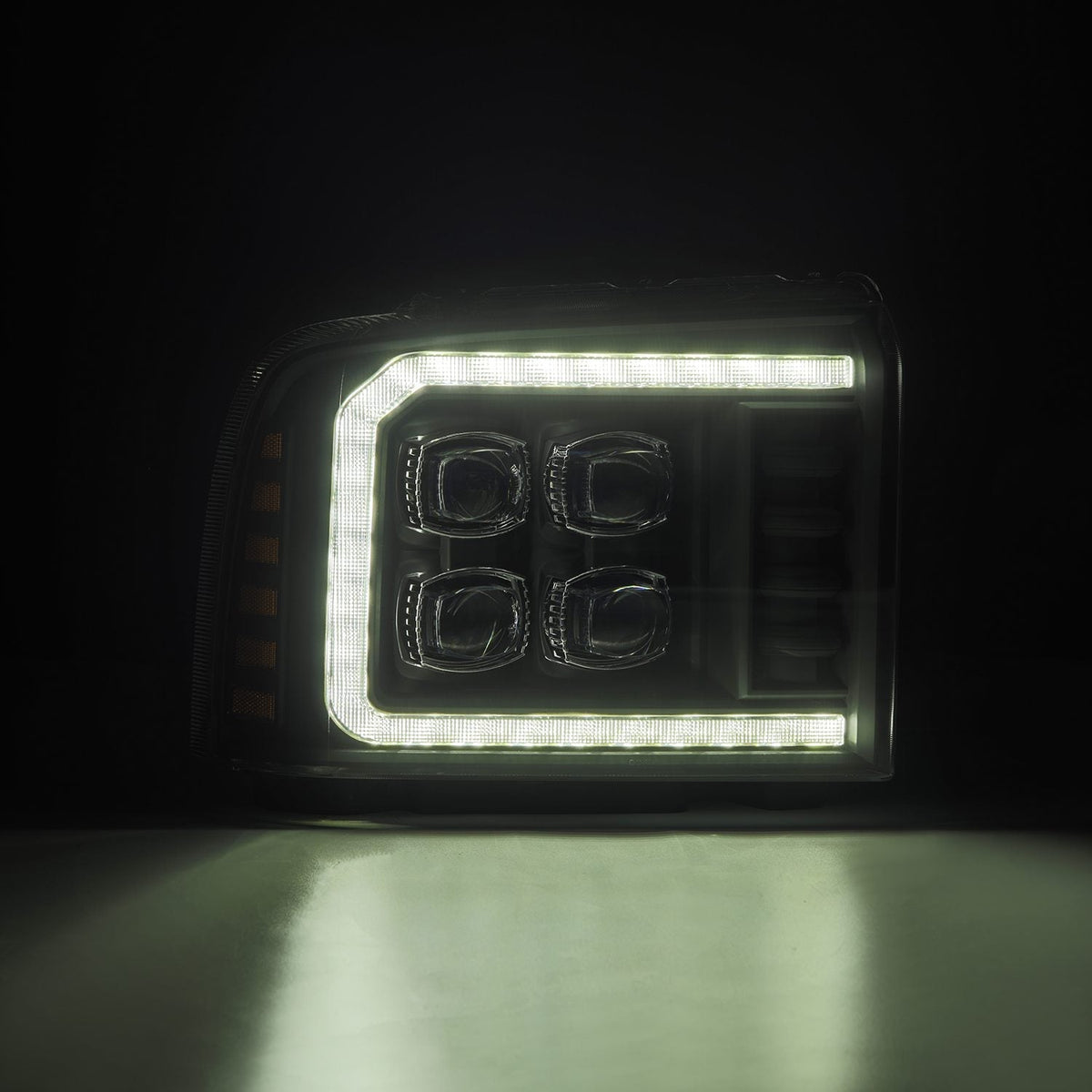 05-07 Ford Super Duty/Excursion NOVA-Series LED Projector Headlights Black - view 6