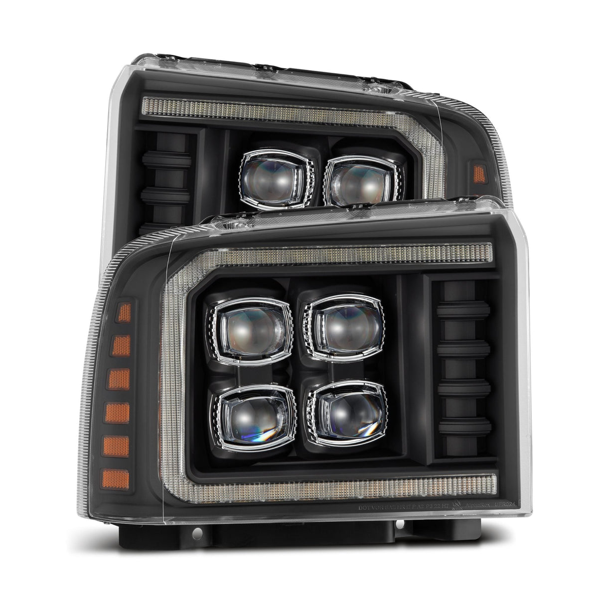 05-07 Ford Super Duty/Excursion NOVA-Series LED Projector Headlights Black - view 1