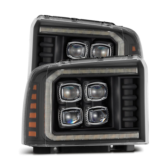 05-07 Ford Super Duty/Excursion NOVA-Series LED Projector Headlights Black - view 1