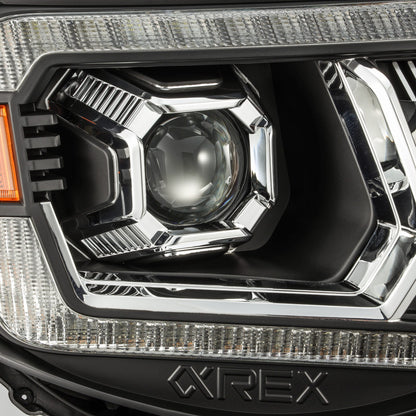 05-11 Toyota Tacoma LUXX-Series LED Projector Headlights Black - view 2