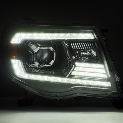 05-11 Toyota Tacoma LUXX-Series LED Projector Headlights Chrome - view 4