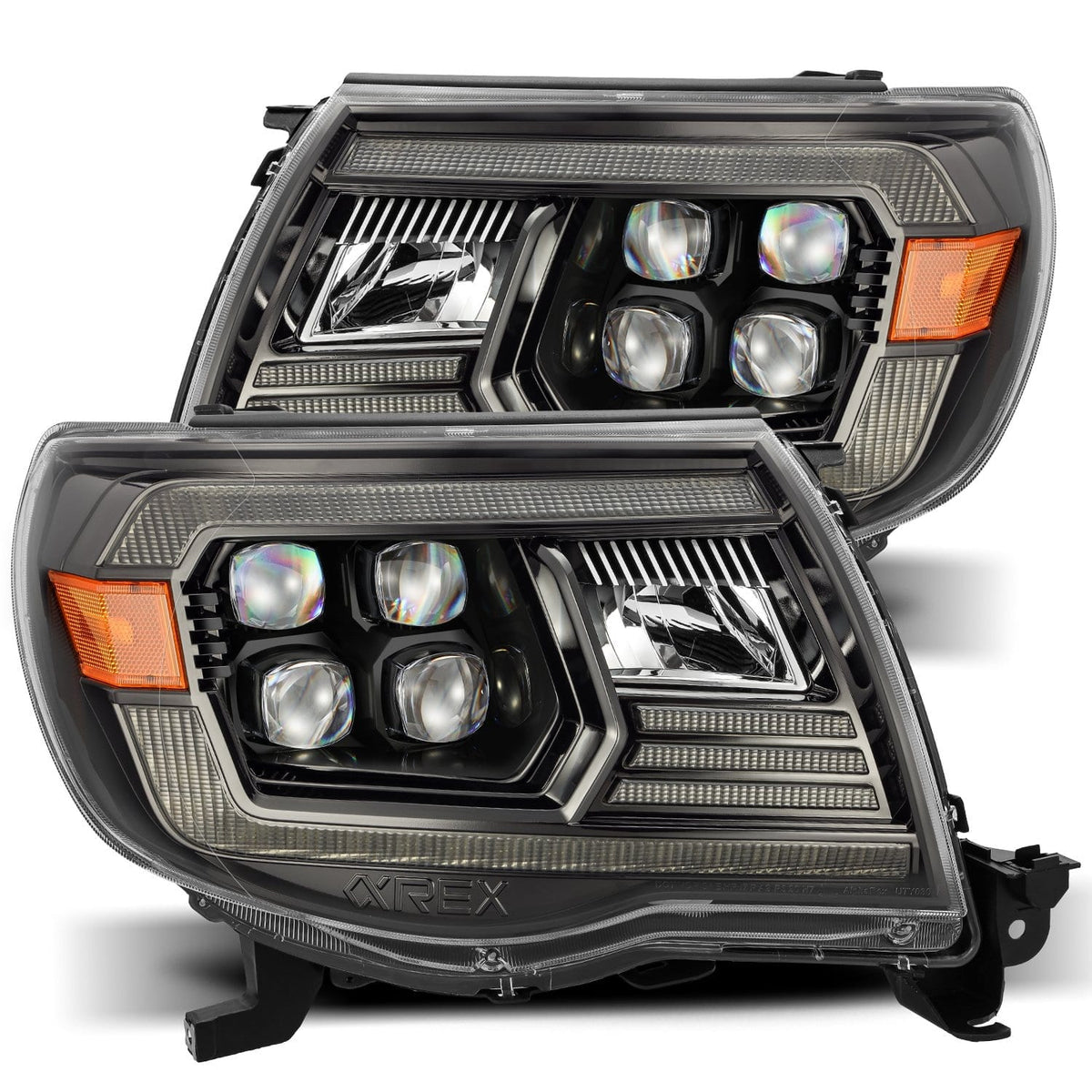 05-11 Toyota Tacoma NOVA-Series LED Projector Headlights Alpha-Black - view 1