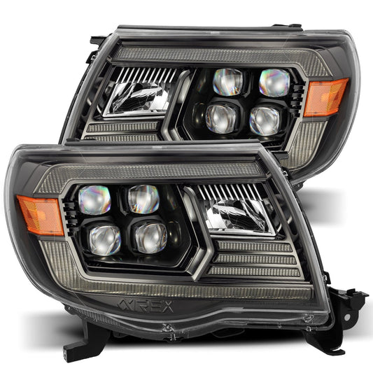05-11 Toyota Tacoma NOVA-Series LED Projector Headlights Alpha-Black - view 1