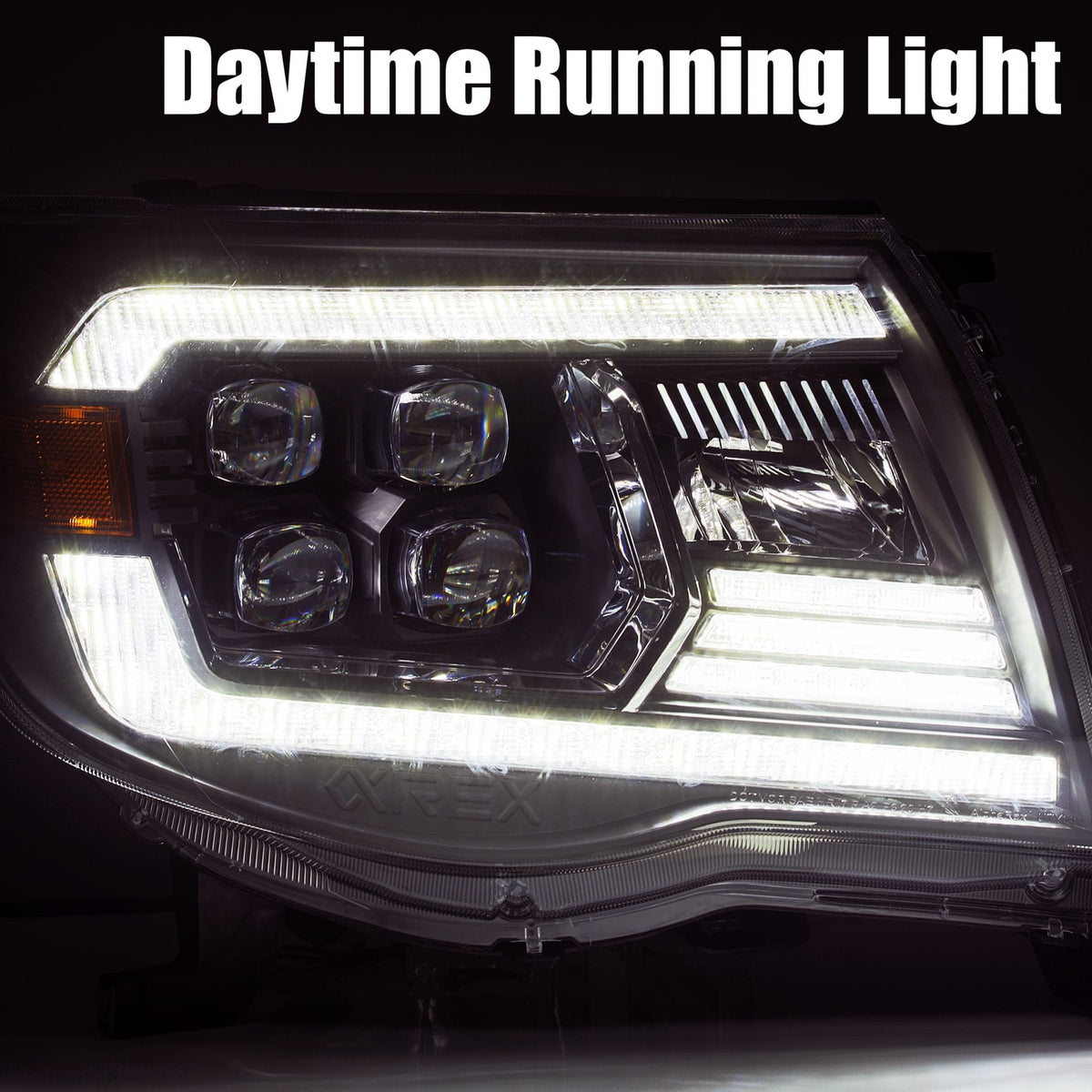 05-11 Toyota Tacoma NOVA-Series LED Projector Headlights Alpha-Black - view 2