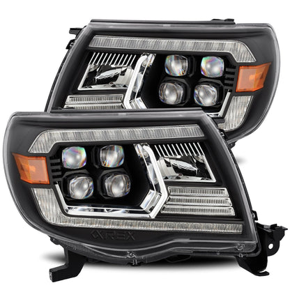 05-11 Toyota Tacoma NOVA-Series LED Projector Headlights Black - view 1