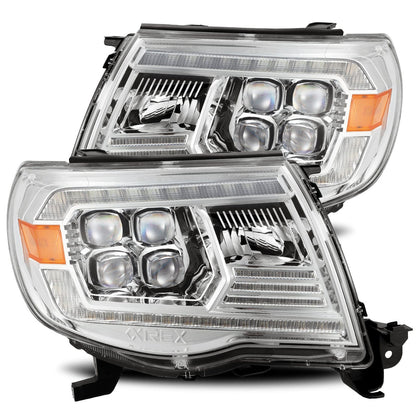 05-11 Toyota Tacoma NOVA-Series LED Projector Headlights Chrome - view 1