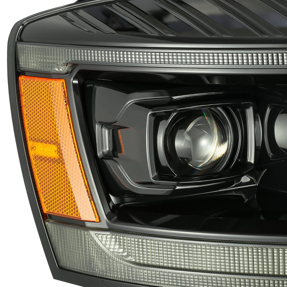 06-08 Dodge Ram LUXX-Series LED Projector Headlights Alpha-Black - view 8