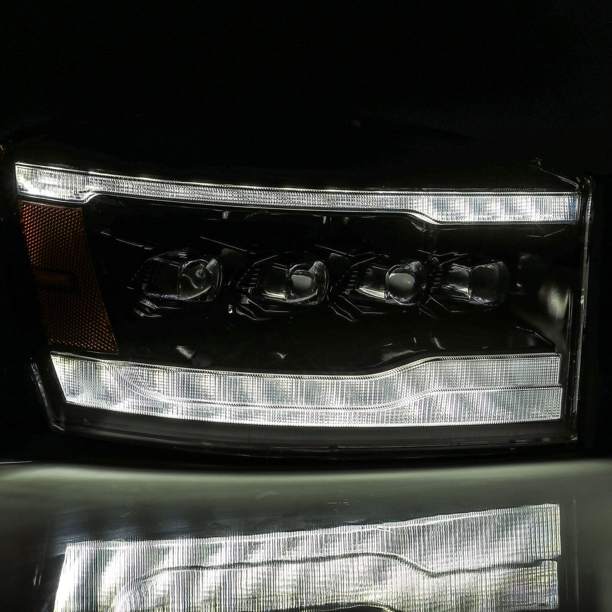 06-08 Dodge Ram NOVA-Series LED Projector Headlights Alpha-Black - view 7