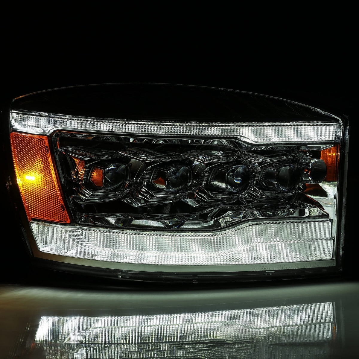06-08 Dodge Ram NOVA-Series LED Projector Headlights Chrome - view 11