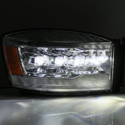 06-08 Dodge Ram NOVA-Series LED Projector Headlights Chrome - view 10
