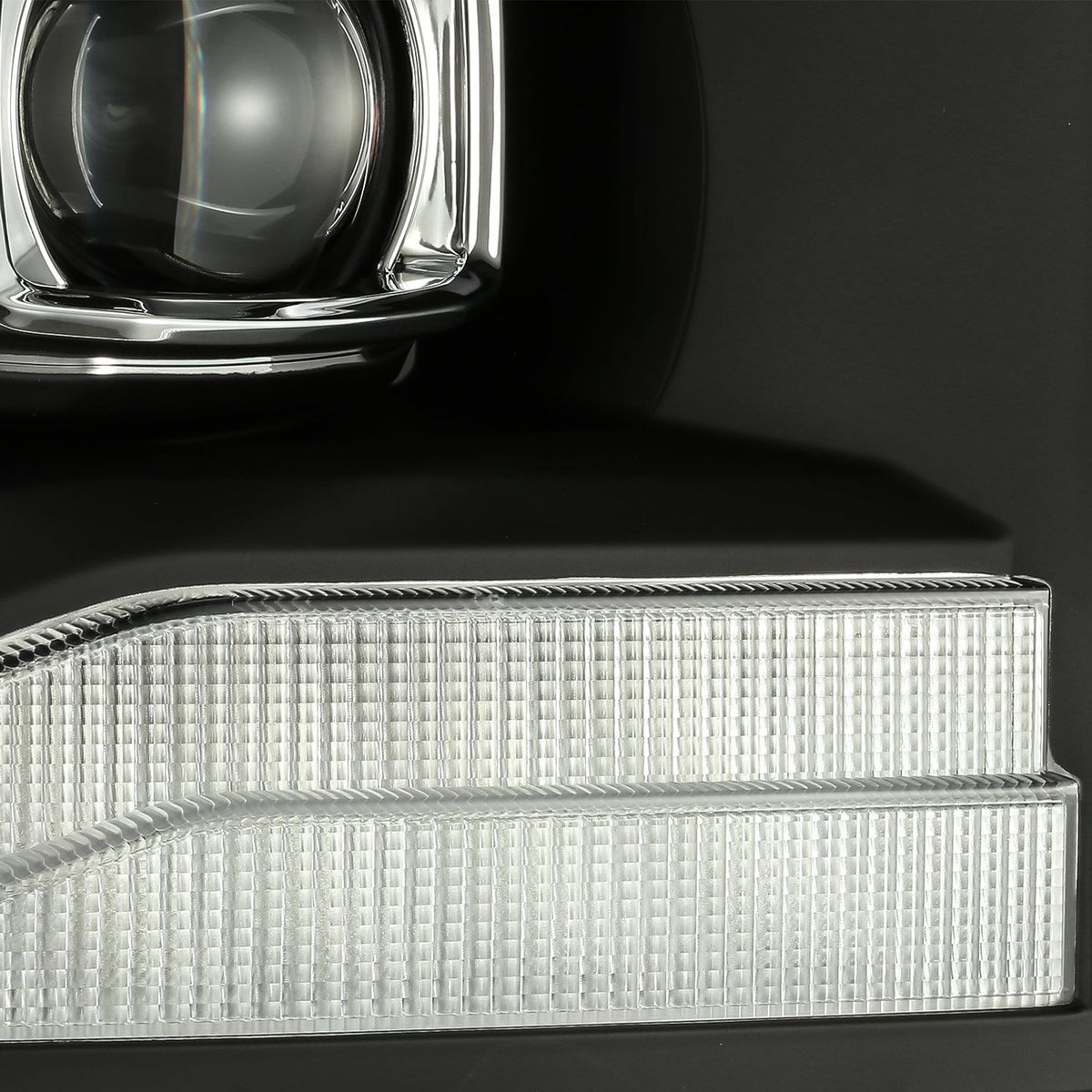06-08 Dodge Ram PRO-Series Halogen Projector Headlights Black - view 3