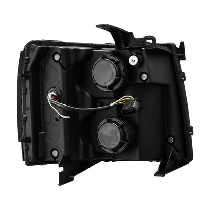 07-13 Chevrolet Silverado LUXX-Series LED Projector Headlights Chrome - view 7