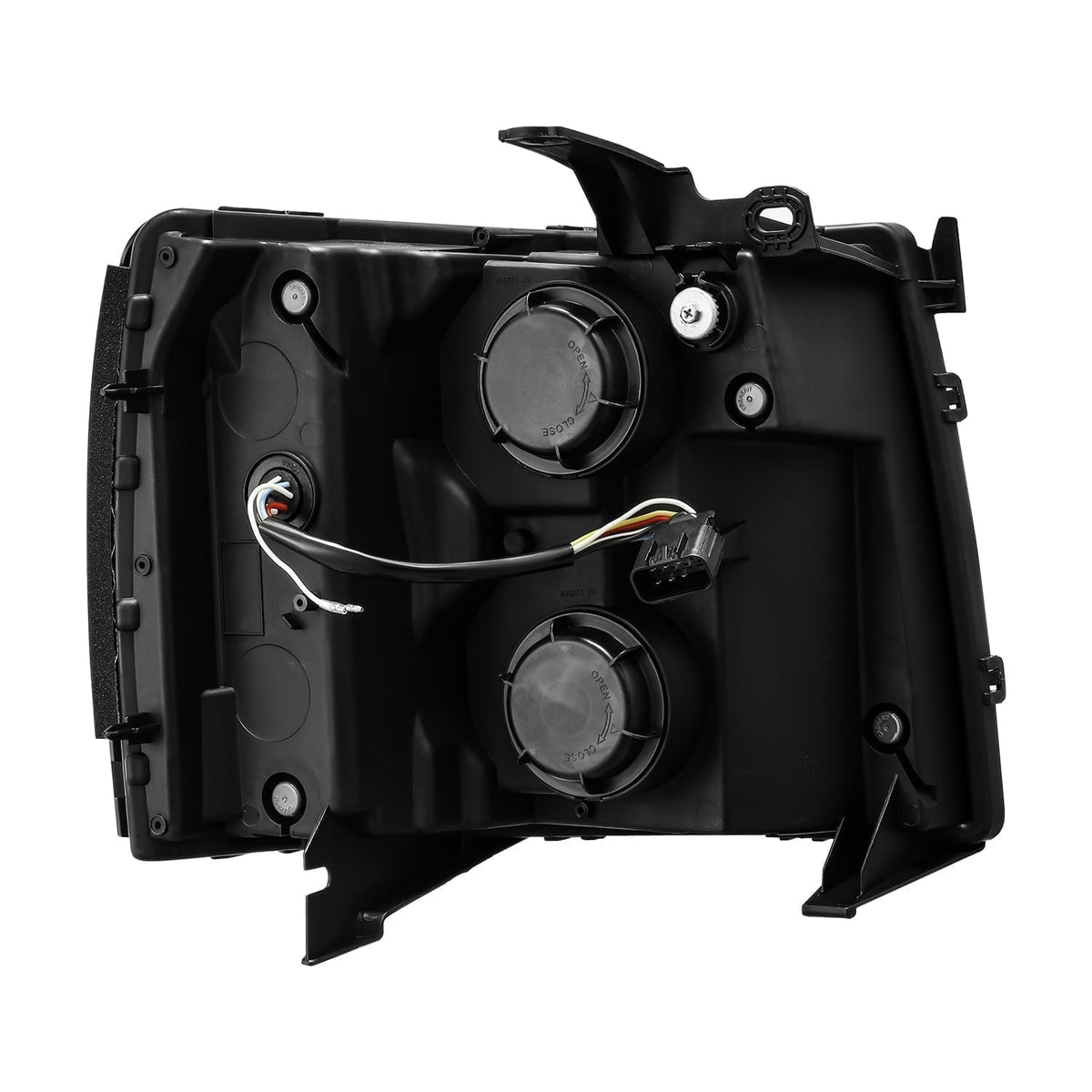 07-13 Chevrolet Silverado LUXX-Series LED Projector Headlights Jet Black - view 7