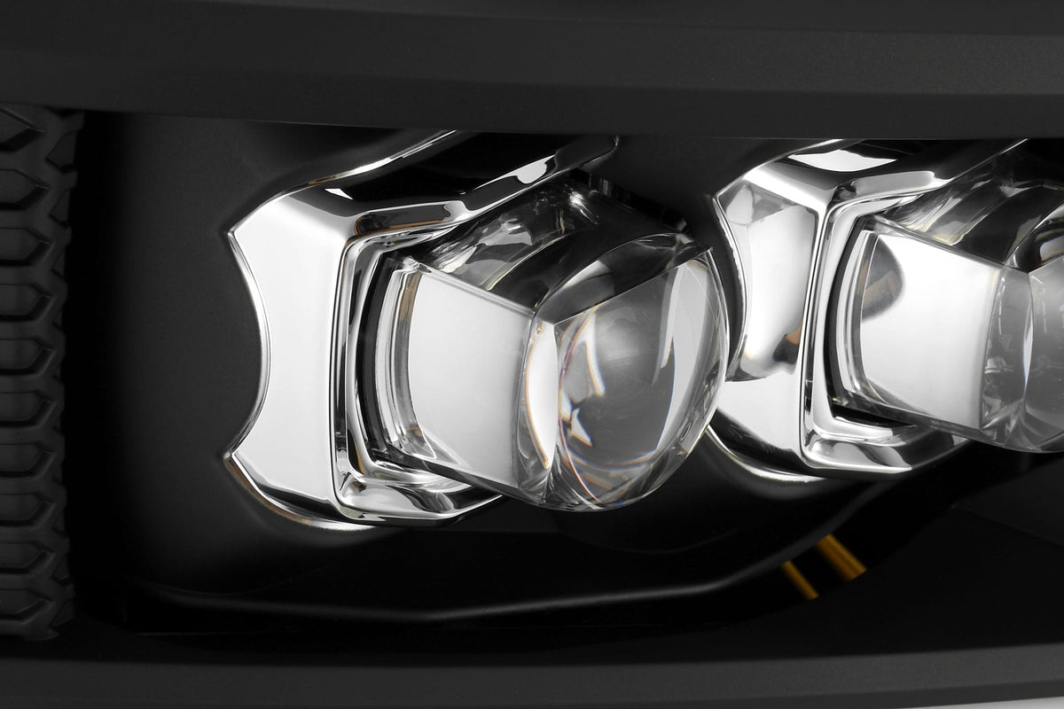 07-13 Chevrolet Silverado NOVA-Series LED Projector Headlights Black - view 7