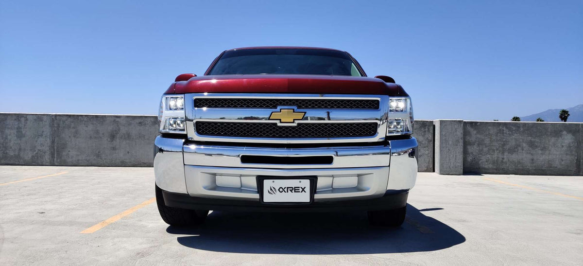 07-13 Chevrolet Silverado NOVA-Series LED Projector Headlights Chrome - view 2