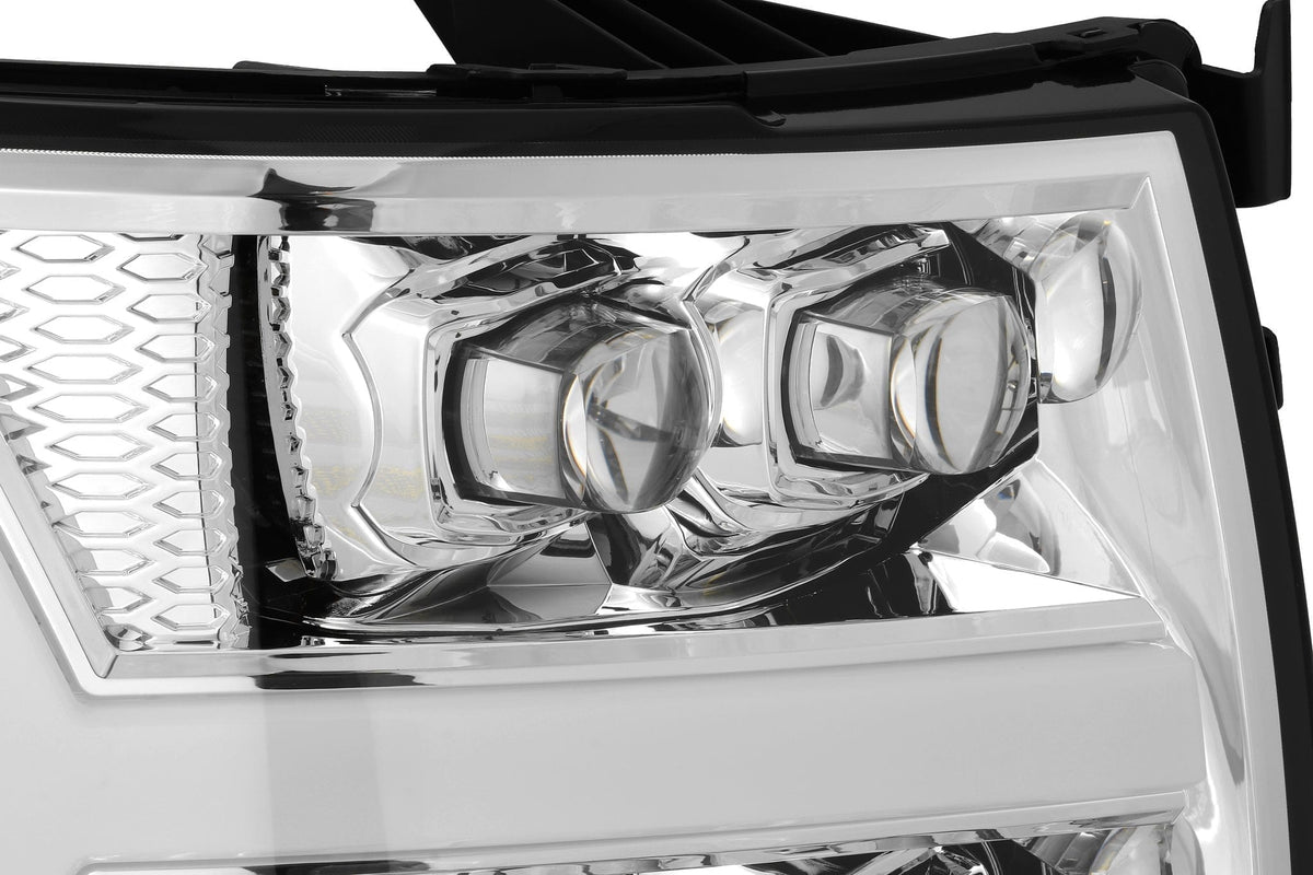 07-13 Chevrolet Silverado NOVA-Series LED Projector Headlights Chrome - view 8