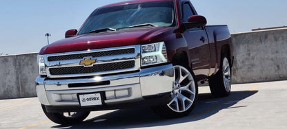 07-13 Chevrolet Silverado NOVA-Series LED Projector Headlights Jet Black - view 3
