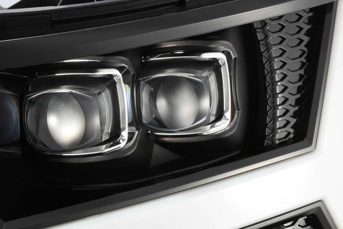 07-13 Chevrolet Silverado NOVA-Series LED Projector Headlights Jet Black - view 8