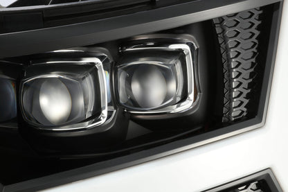 07-13 Chevrolet Silverado NOVA-Series LED Projector Headlights Jet Black - view 8