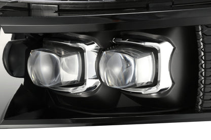 07-13 Chevrolet Silverado NOVA-Series LED Projector Headlights Jet Black - view 5