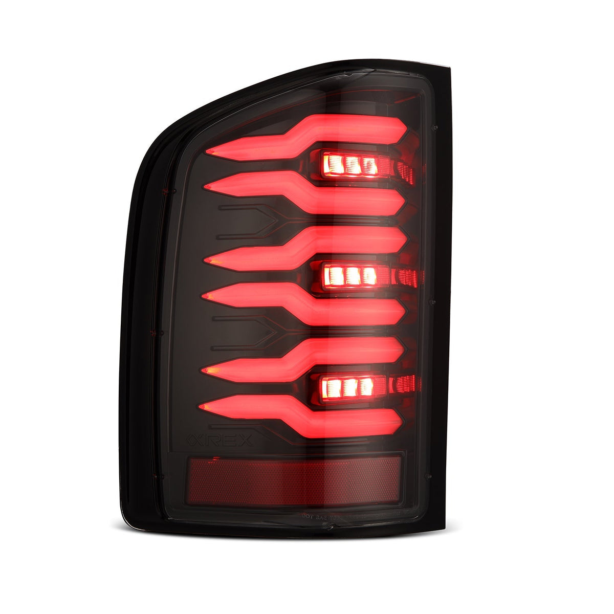 07-13 Chevy Silverado LUXX-Series LED Tail Lights Alpha-Black - view 2