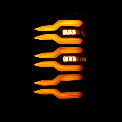 07-13 Chevy Silverado LUXX-Series LED Tail Lights Alpha-Black - view 5
