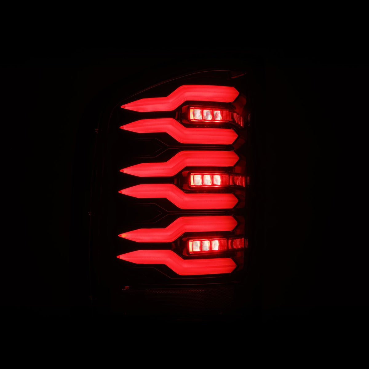 07-13 Chevy Silverado LUXX-Series LED Tail Lights Alpha-Black - view 3
